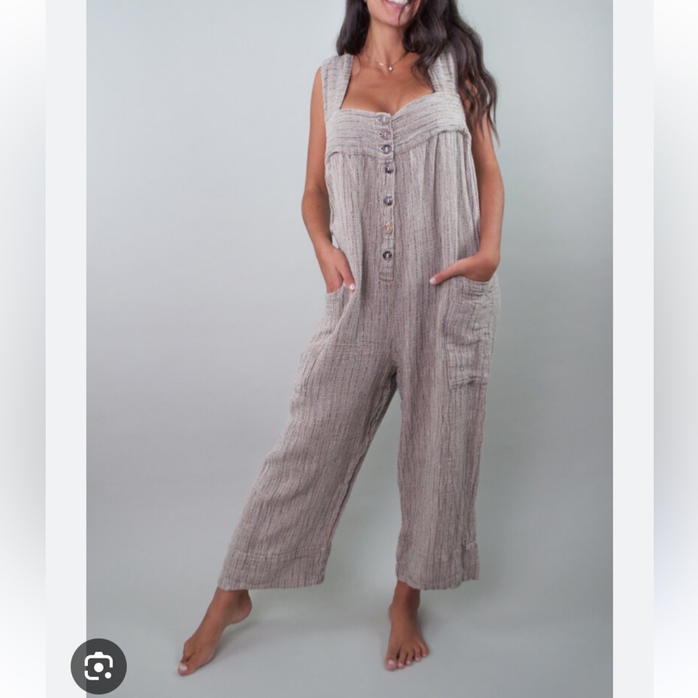 La Bottega di Brunella Linen & Cotton Jumpsuit